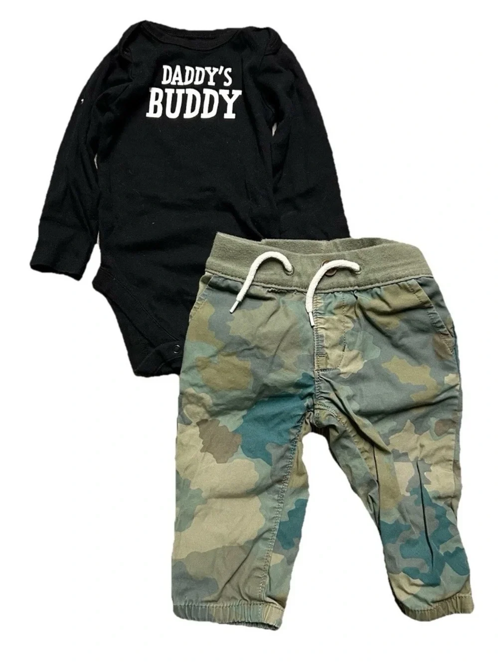 Baby Boy Clothing Gap Flannel Jeans Camo Long Sleeves Size 6-9 Months
